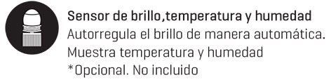 Sensor de brillo temperatura y humedad para cruz de farmacia