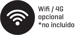Wifi y 4G opcional